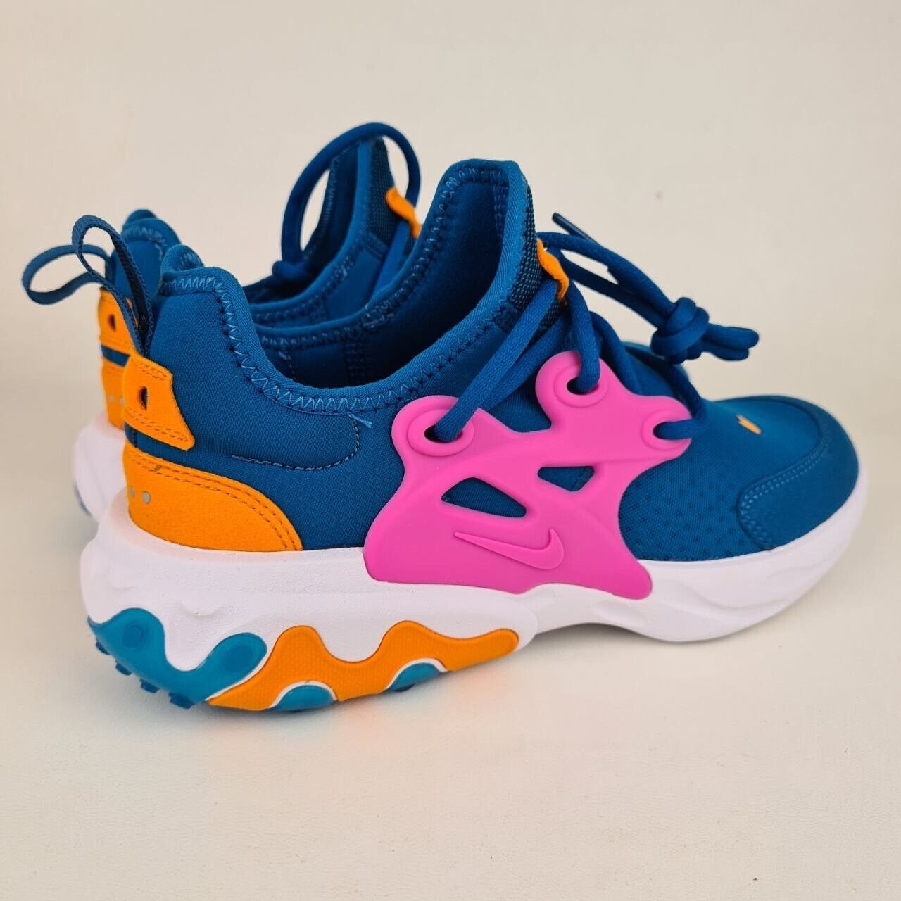 Nike React Presto GS Womens Shoes BQ4002 300 Running Athletic Blue SZ 5Y = 6.5 W