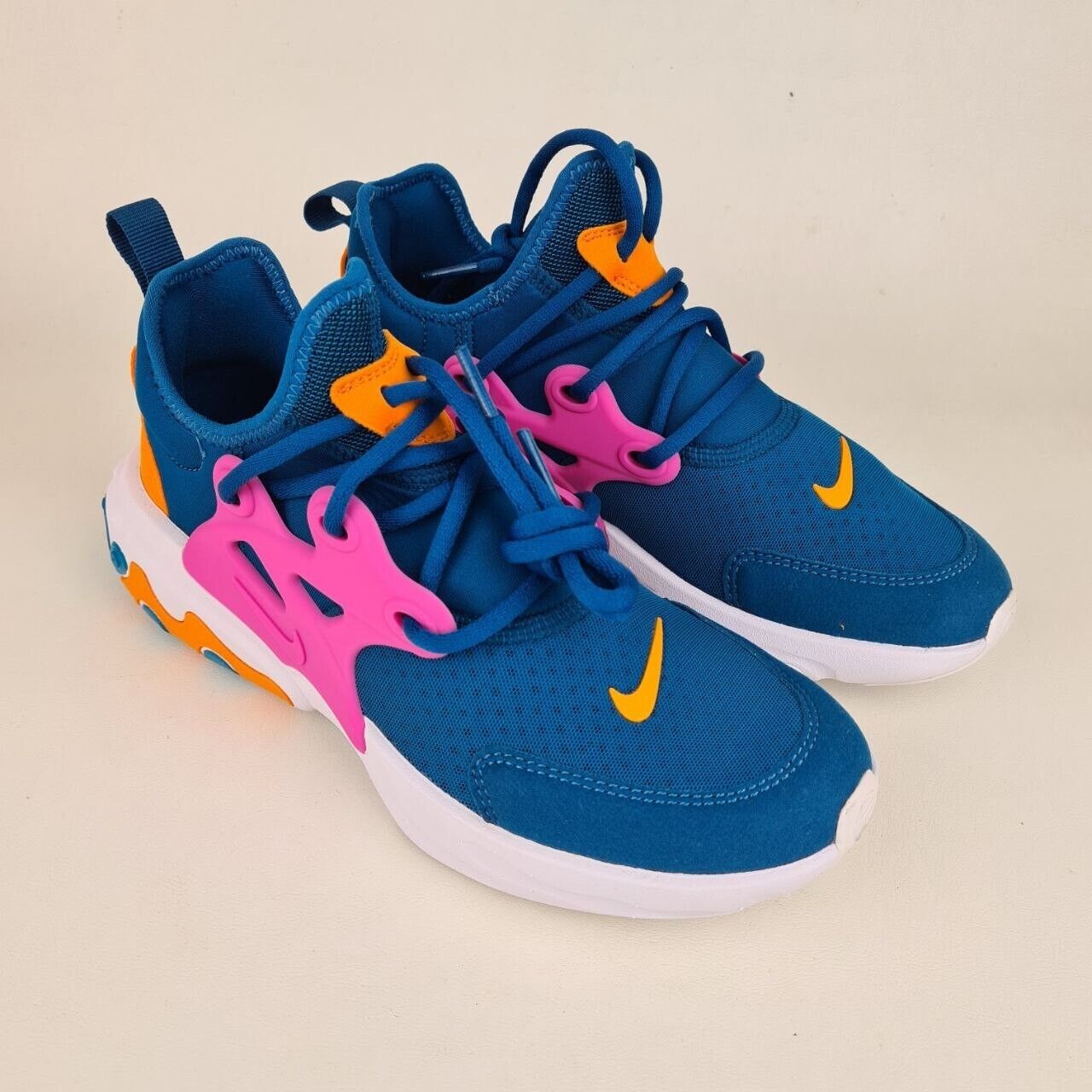 Nike React Presto GS Womens Shoes BQ4002 300 Running Athletic Blue SZ 5Y = 6.5 W