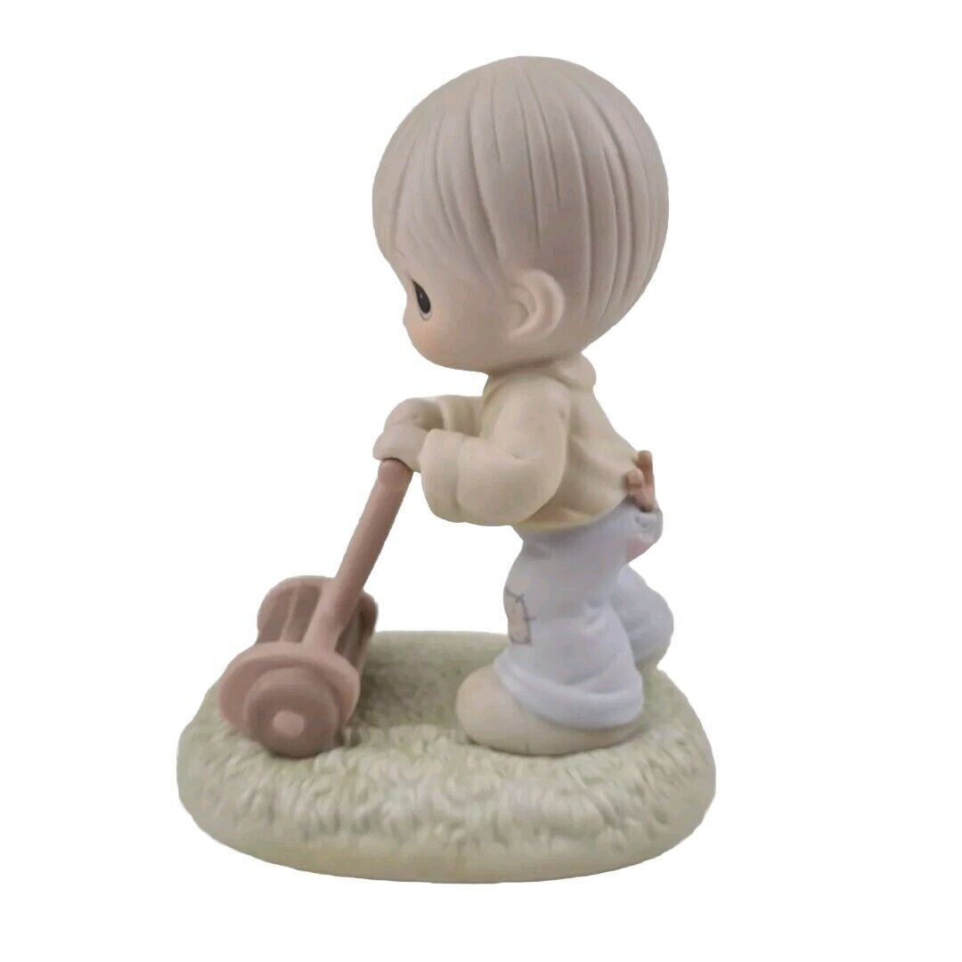 Precious Moments Collectors Club PM892 1989 Members Mow Power To Ya! Figurine