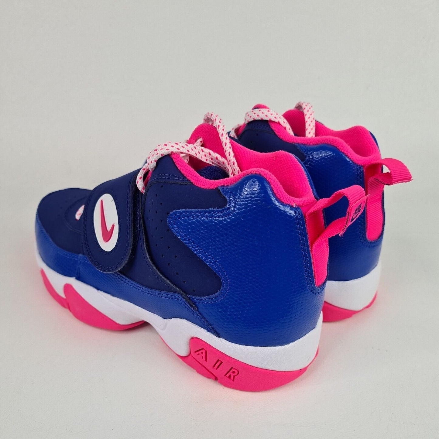 Nike Air Mission Blue Pink Basketball 690911 400 Leather SZ Girls 5 Y= 6.5 Women