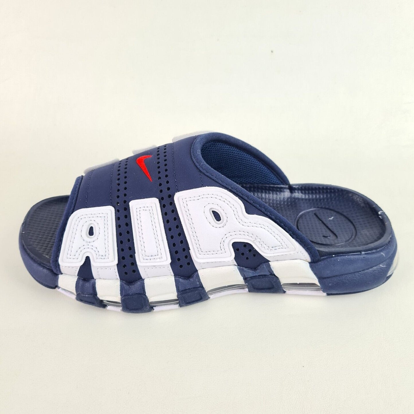 Nike Air More Uptempo Slide NA Olympic Sandal Blue FQ8700 400 Men's Size 8