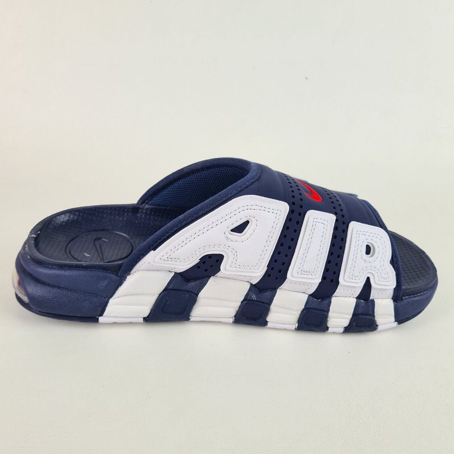 Nike Air More Uptempo Slide NA Olympic Sandal Blue FQ8700 400 Men's Size 8