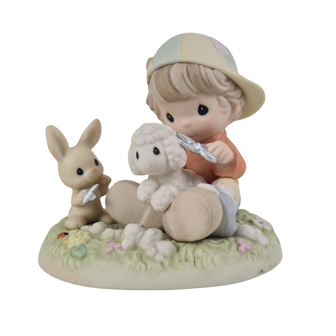 Precious Moments 539910 Shear Happiness And Hare Cuts Country Lane Figurine