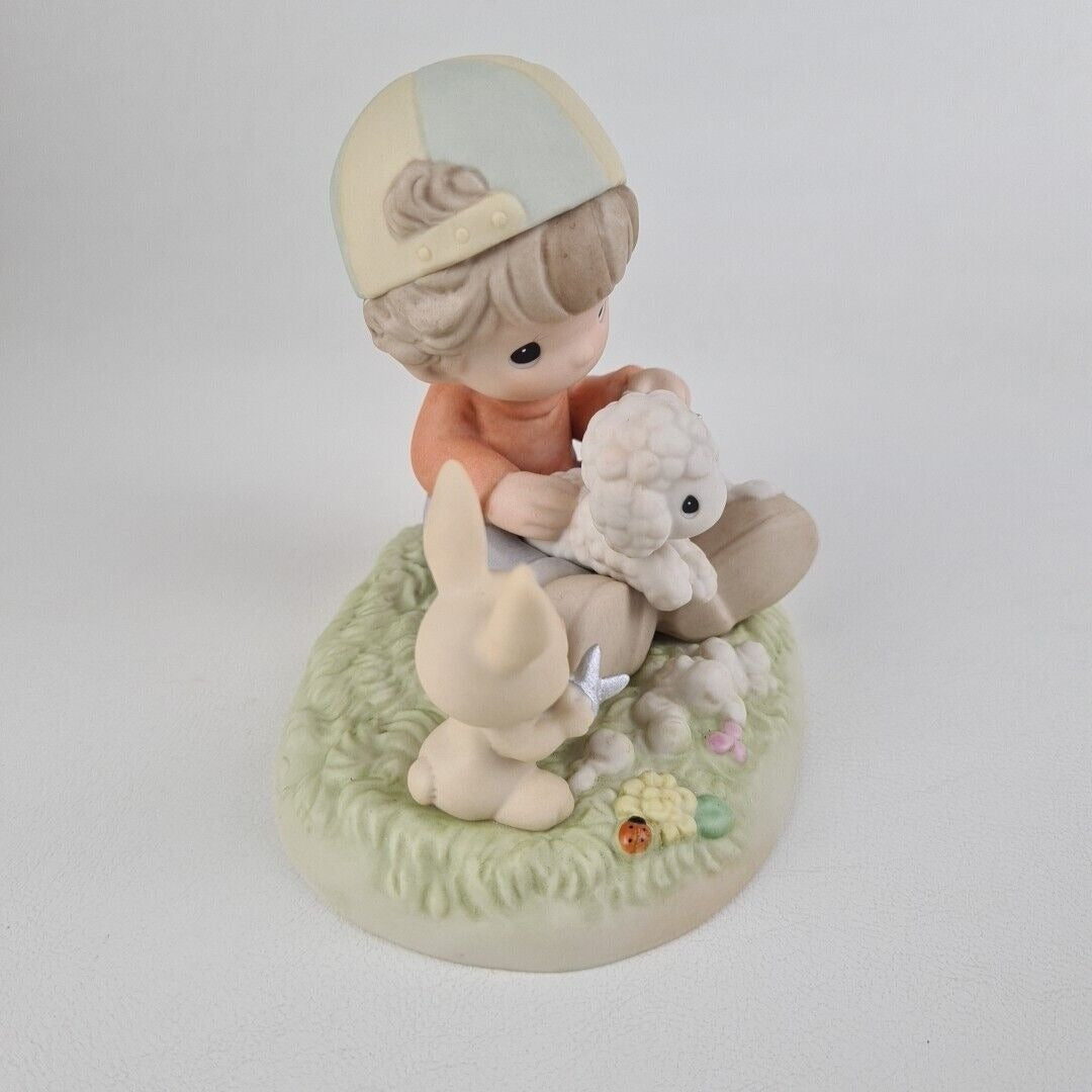 Precious Moments 539910 Shear Happiness And Hare Cuts Country Lane Figurine