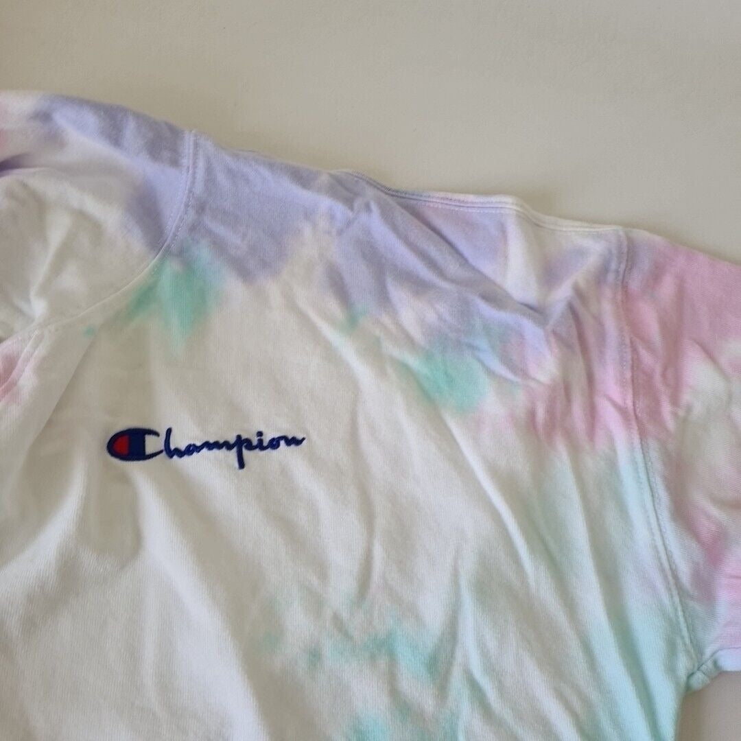 Champion 194164 Women's Life Summer Sweats Oversized Cloud Dye Hoodie Size XS