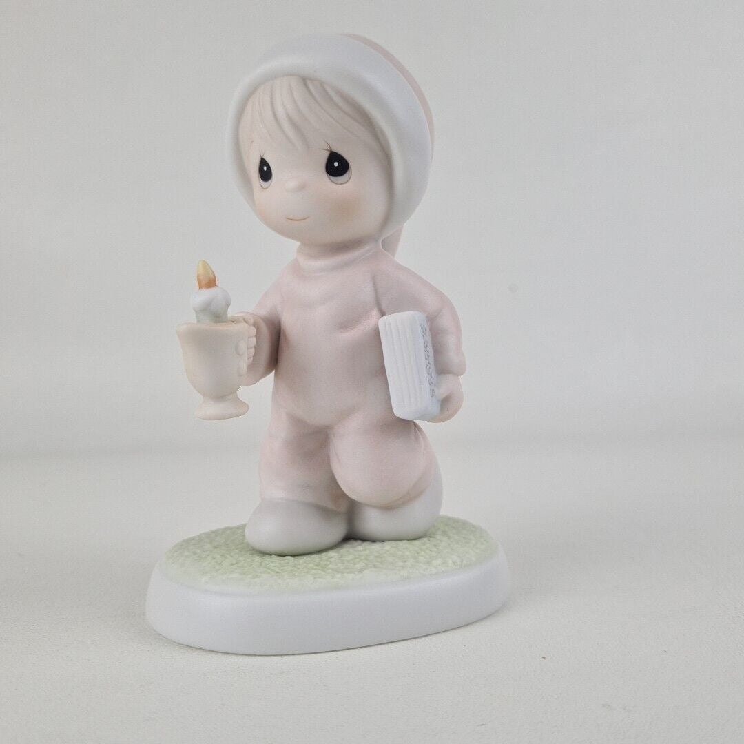 Precious Moments 522058 Now I Lay Me Down To Sleep Porcelain Figurine Vintage