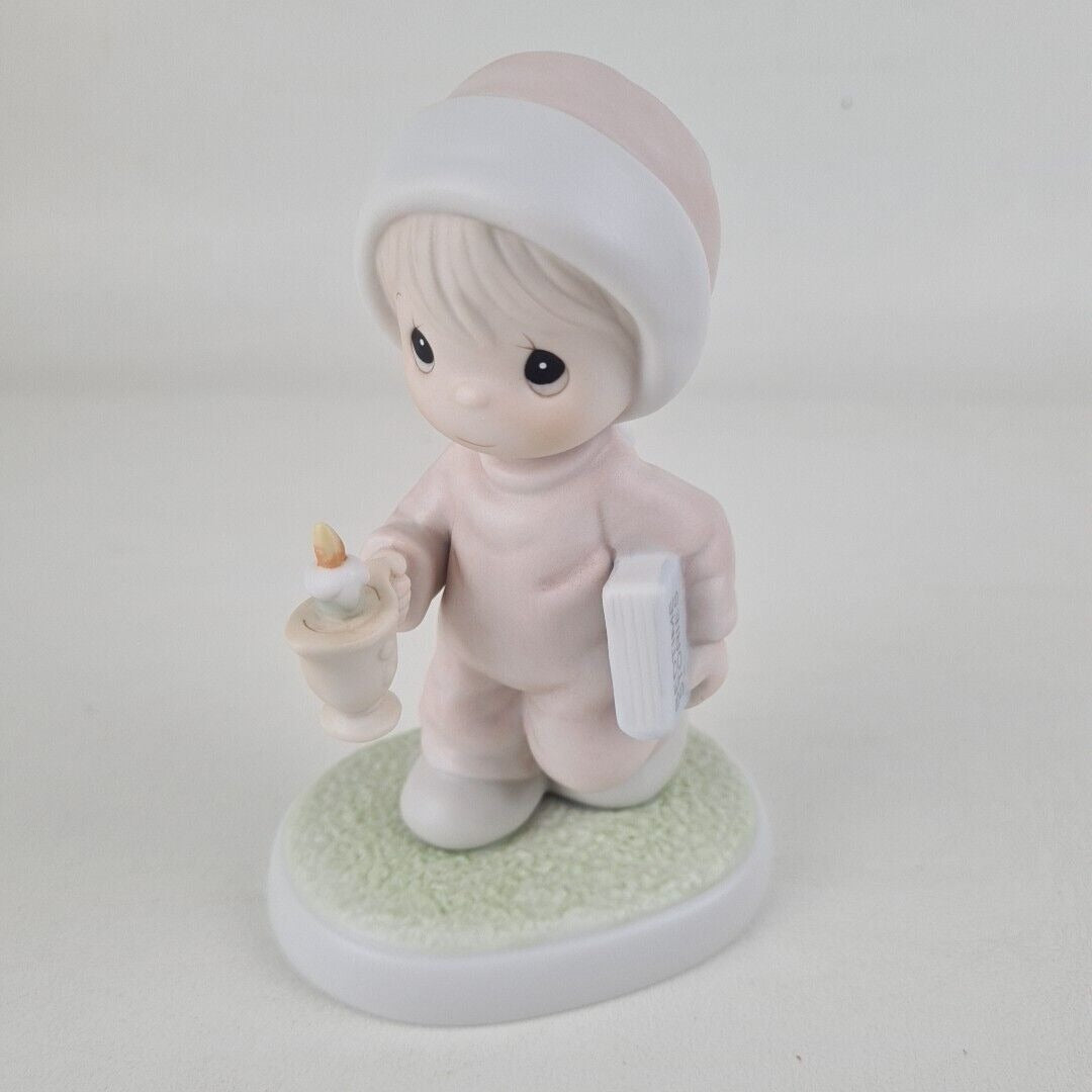 Precious Moments 522058 Now I Lay Me Down To Sleep Porcelain Figurine Vintage