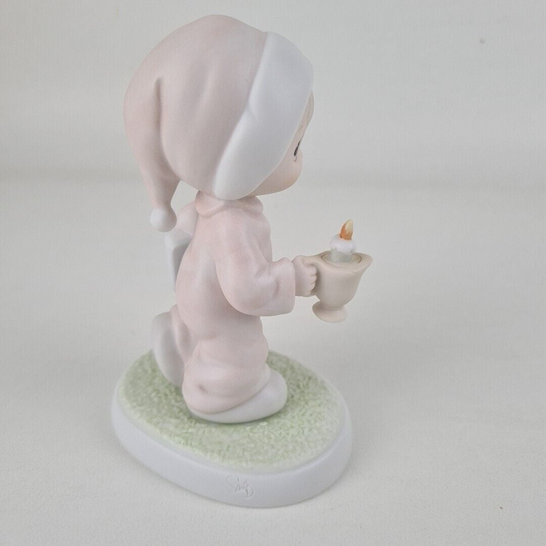 Precious Moments 522058 Now I Lay Me Down To Sleep Porcelain Figurine Vintage