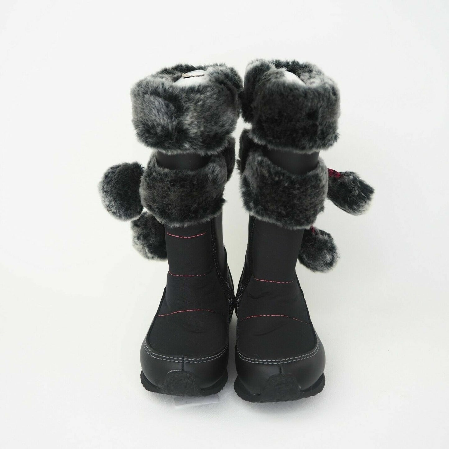 Timberland Toddlers Boots Winter BERRY 59897 TALL BT FUR Leather Snow Black Sz 4