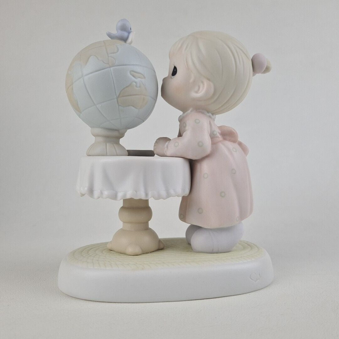 Precious Moments 524352 What The World Needs Now Porcelain Figurine Vintage