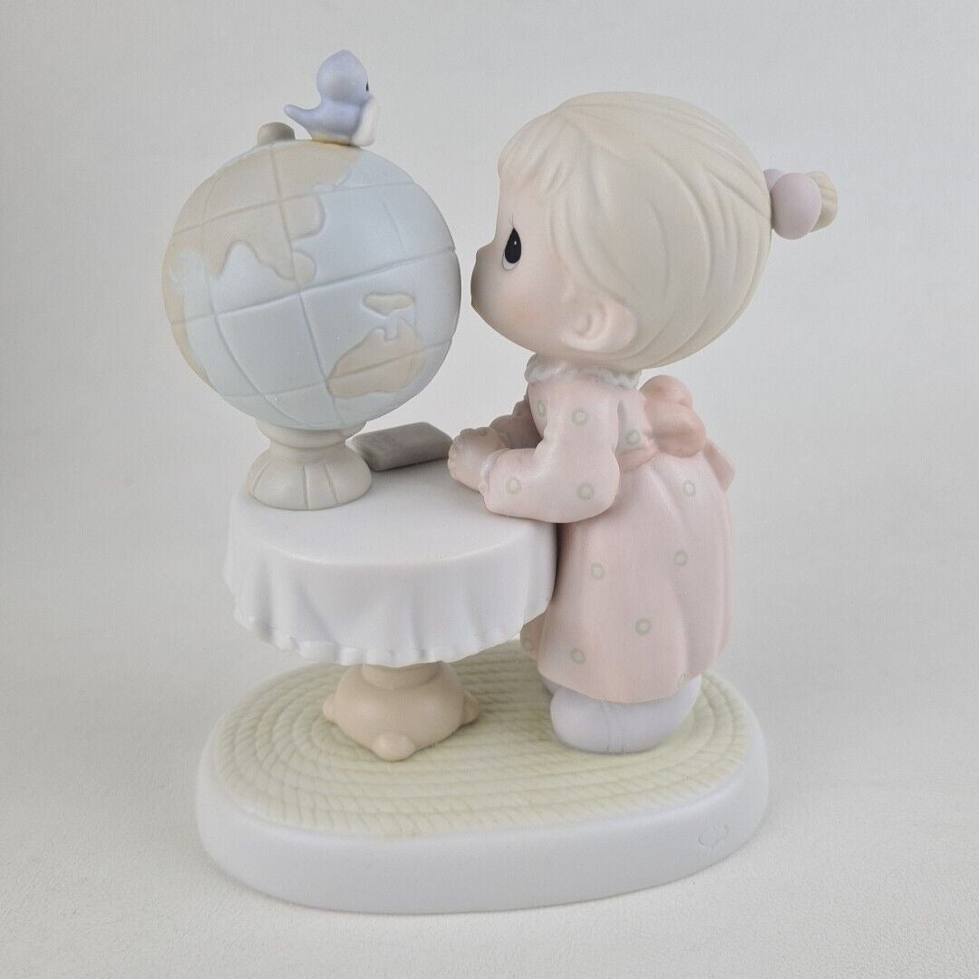 Precious Moments 524352 What The World Needs Now Porcelain Figurine Vintage