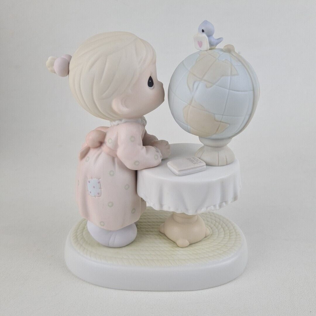 Precious Moments 524352 What The World Needs Now Porcelain Figurine Vintage