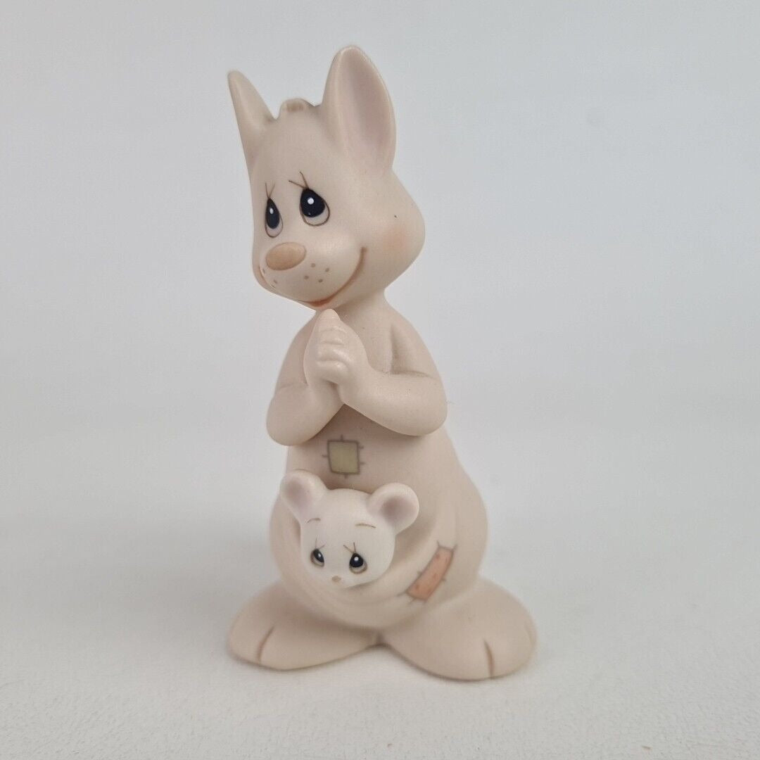 Precious Moments 521175 Hello World  Porcelain Bisque Kangaroo Baby Figurine