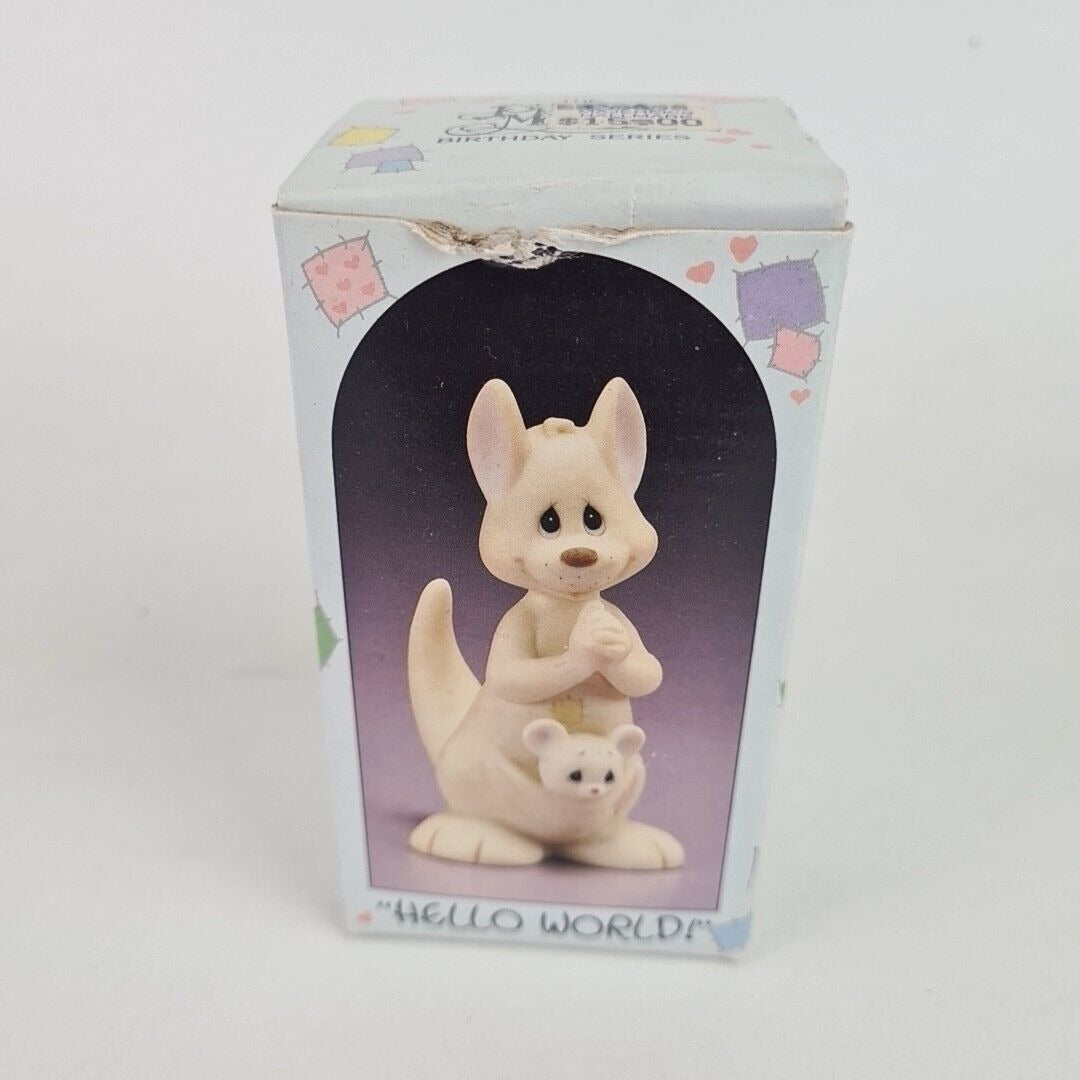 Precious Moments 521175 Hello World  Porcelain Bisque Kangaroo Baby Figurine