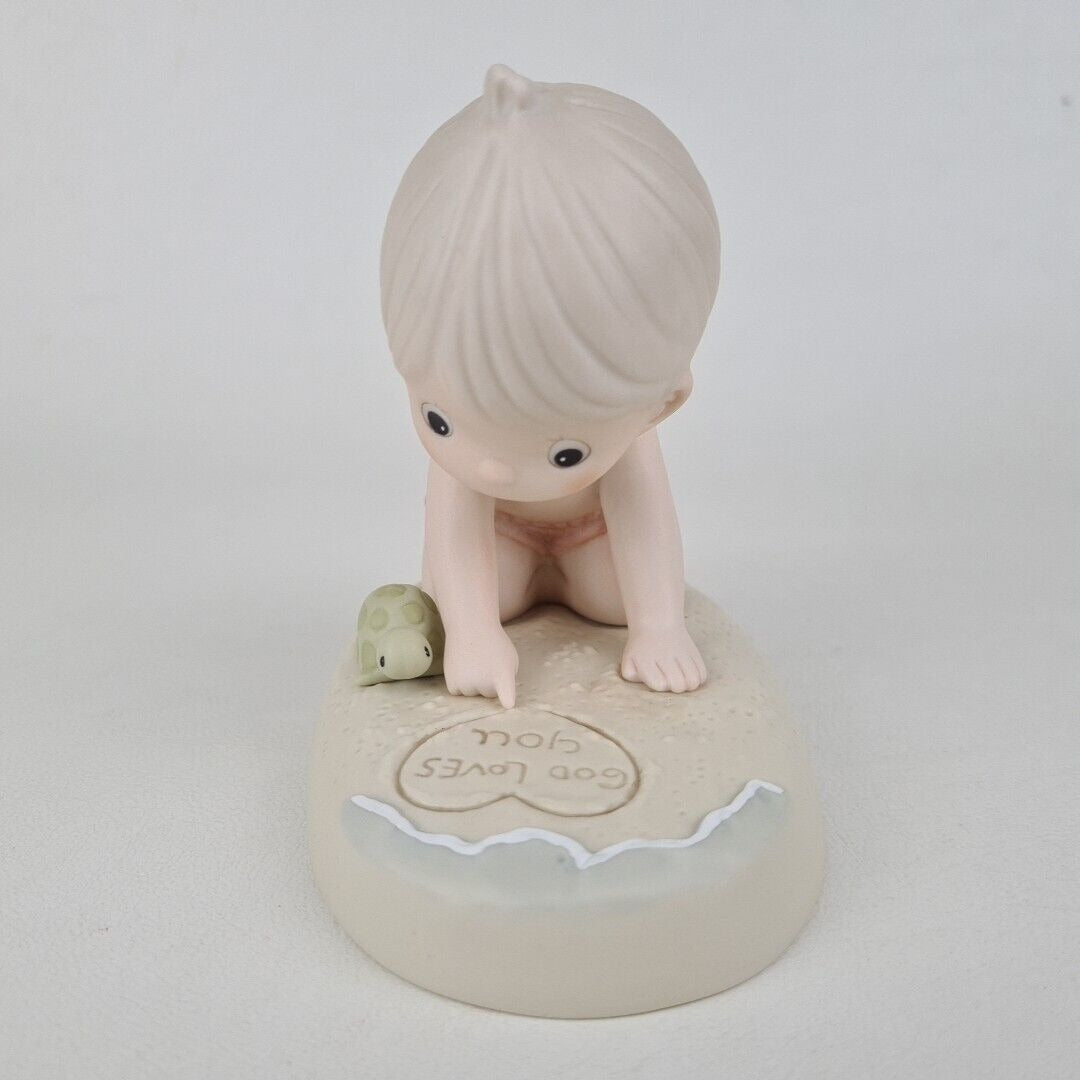 Enesco Precious Moments 129488 "Love Letters In The Sand" Figurine Vintage