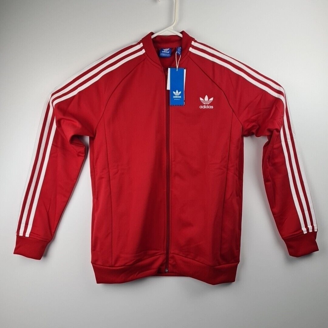 adidas Originals Adi Trefoil Superstar Track Red Jacket M66355 Kids Size L