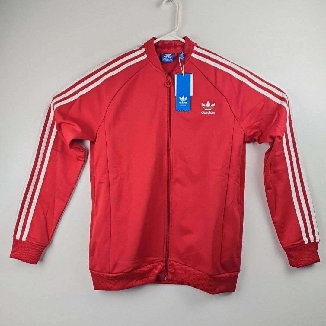 adidas Originals Adi Trefoil Superstar Track Red Jacket M66355 Kids Size L