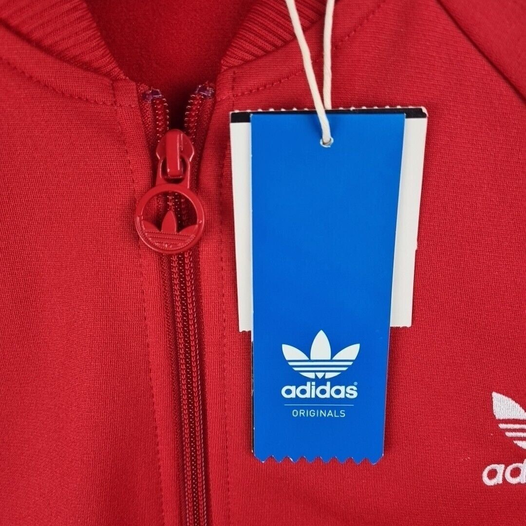 adidas Originals Adi Trefoil Superstar Track Red Jacket M66355 Kids Size L