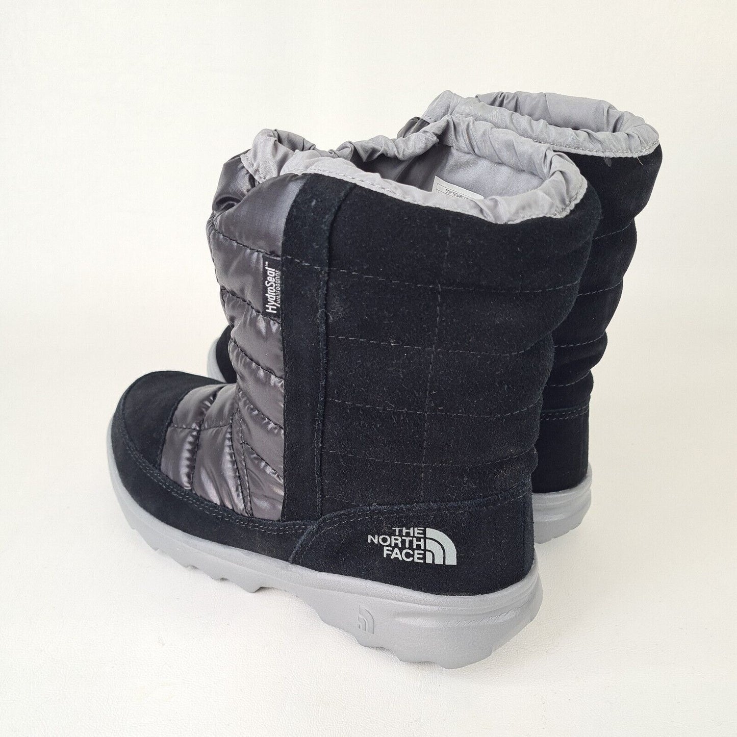 The North Face CXY3WL4 Winter Camp Black Boots Waterproof Size Boys 5Y =6.5 Women