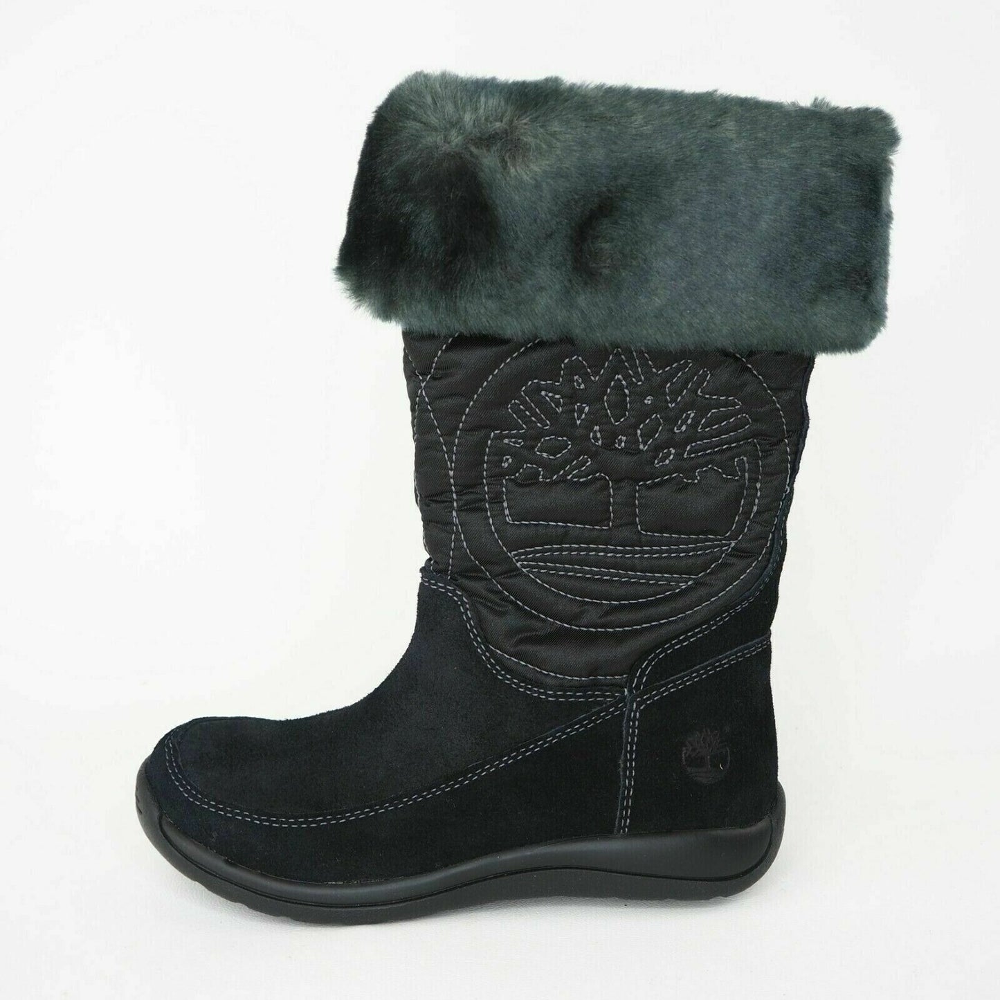 Timberland Hollyberry 33805 TL Pull-On Toddlers Boots Winter Suede Black Size 5