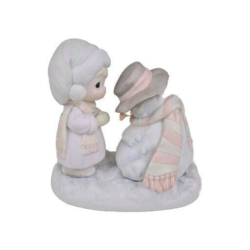 Precious Moments 524913 We're Going to Miss You Figurine Snowman Winter Vintage