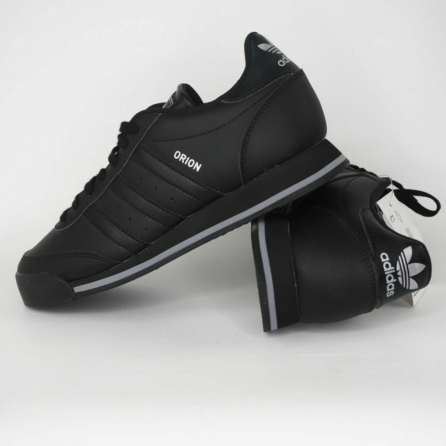 Adidas Orion 2 Junior Q33059 Boys Shoes Running Sneakers Black Leather Sz 5.5