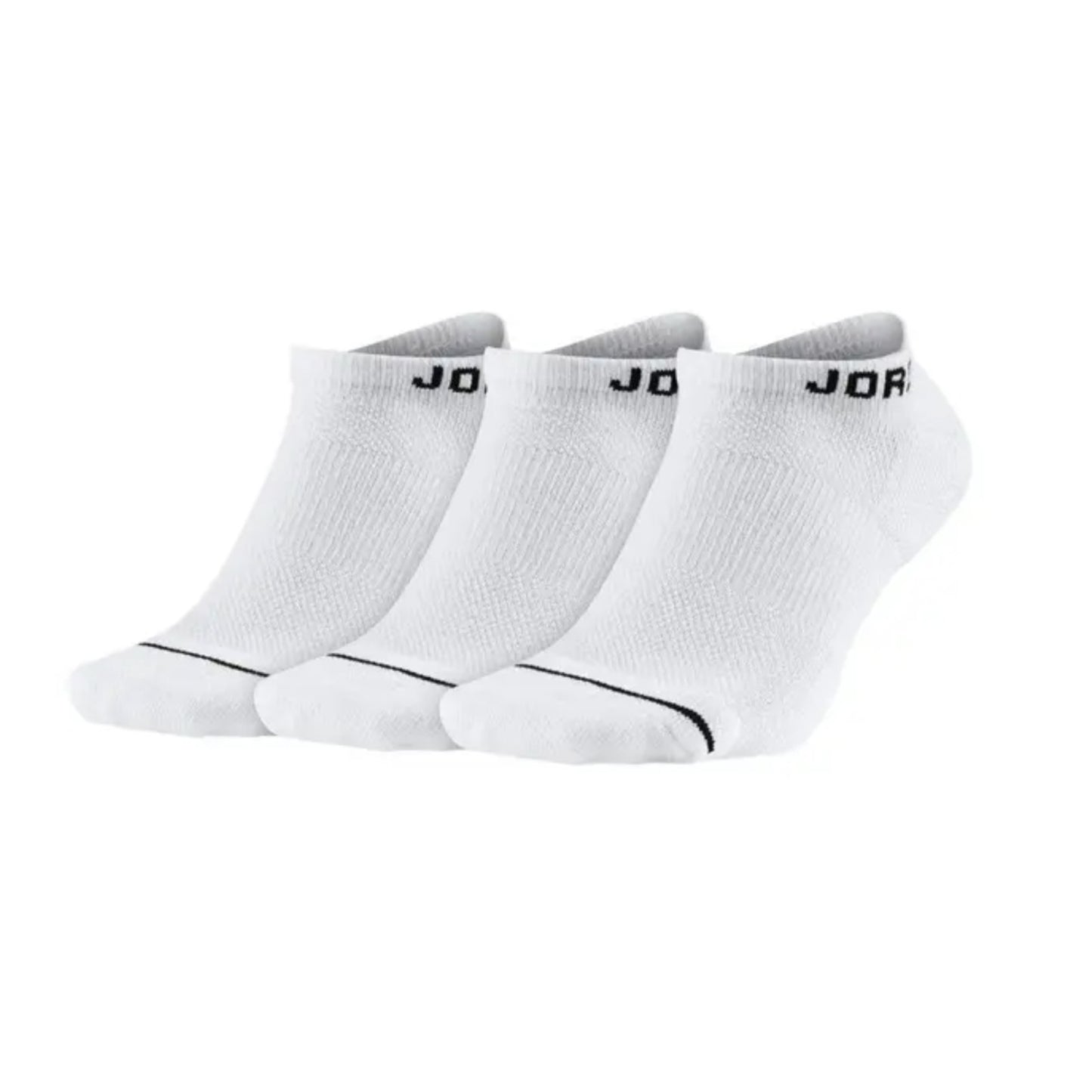 Nike Jordan Everyday No Show 3 Pack Socks DX9656 100 Dri-Fit White Men Size L