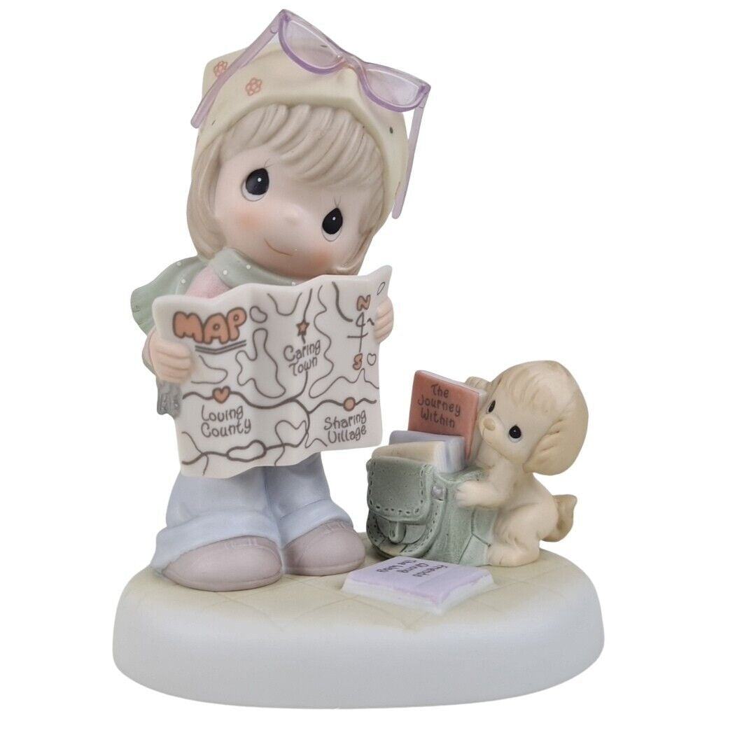 Precious Moments C0025 Map A Route Toward Loving Caring And Sharing Figurine