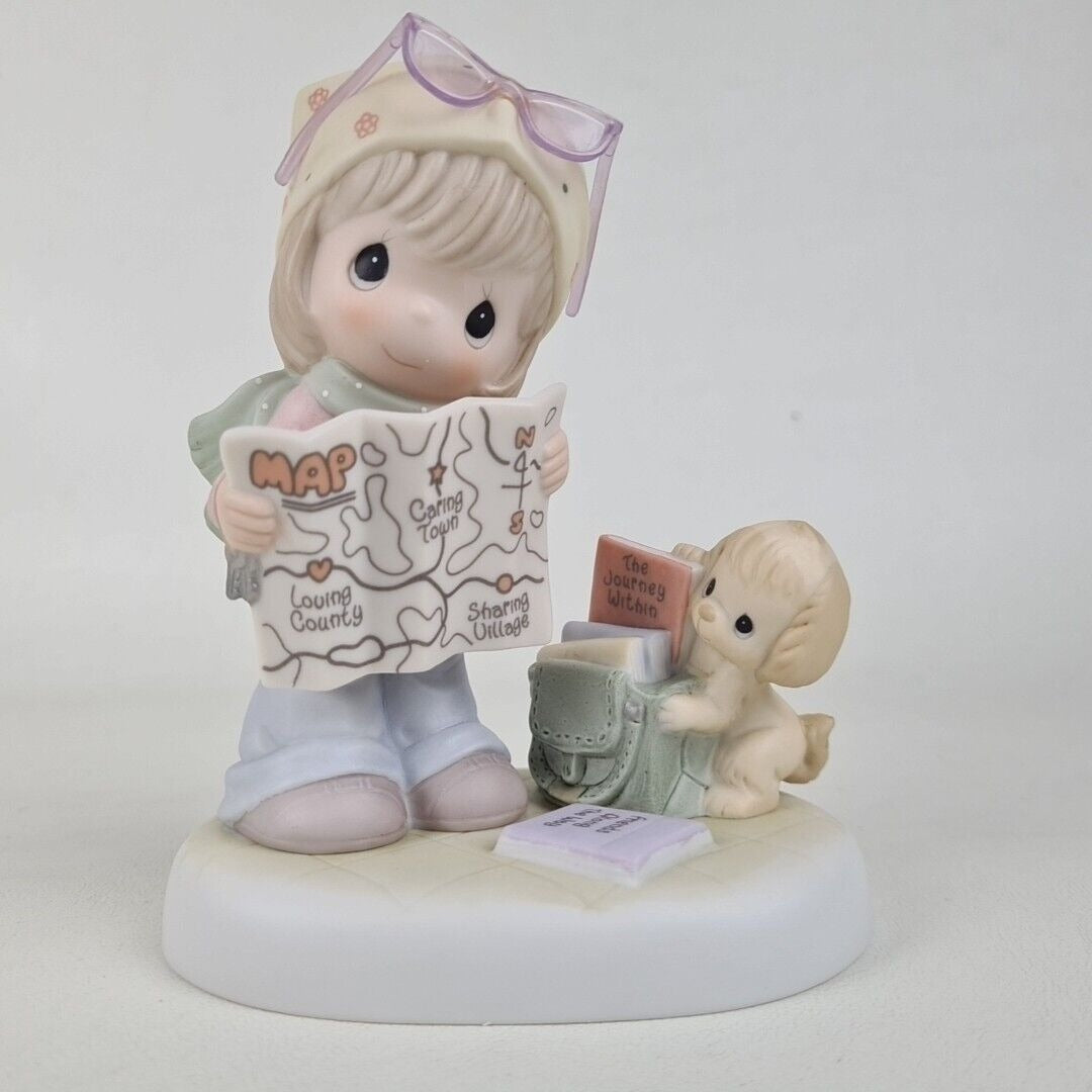 Precious Moments C0025 Map A Route Toward Loving Caring And Sharing Figurine