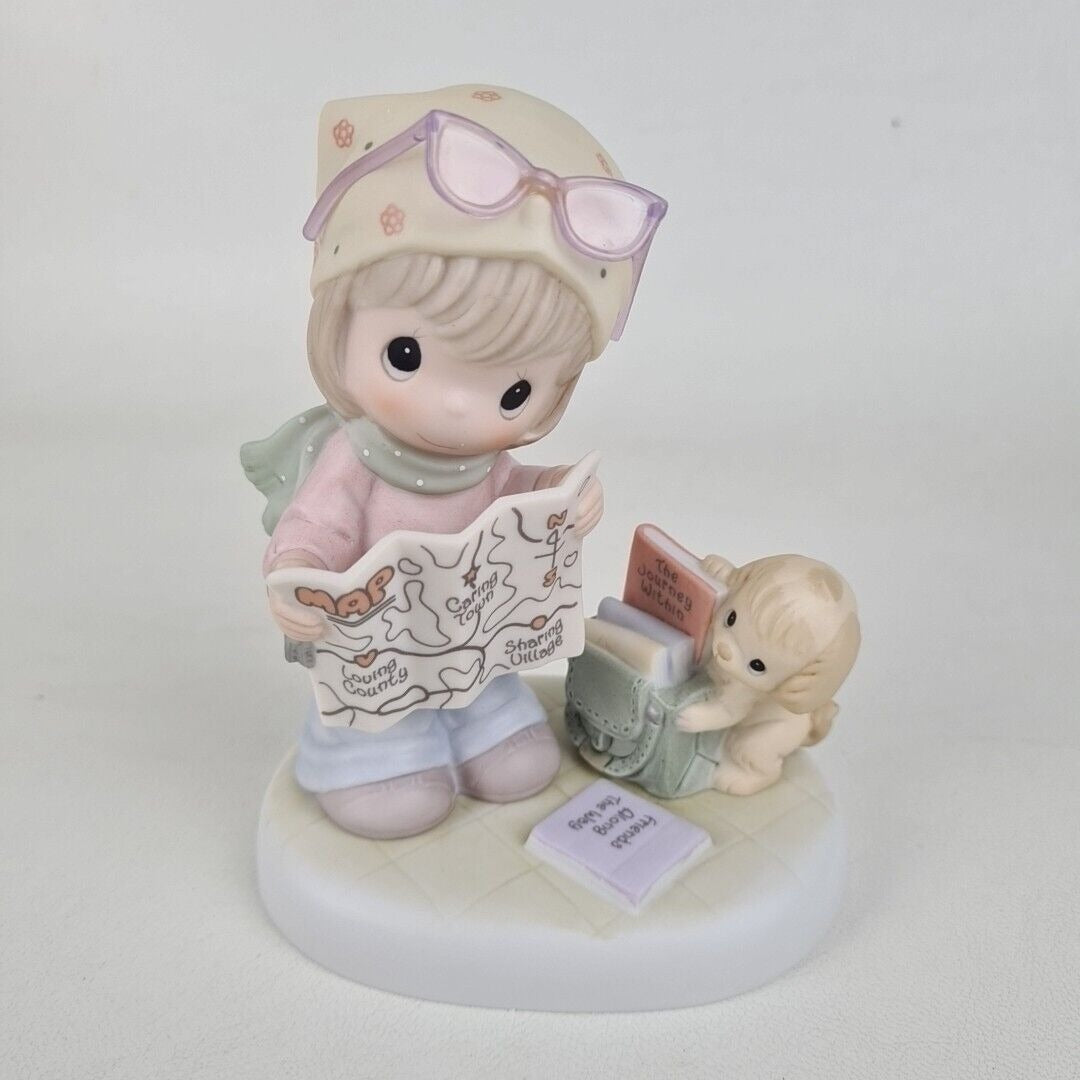 Precious Moments C0025 Map A Route Toward Loving Caring And Sharing Figurine