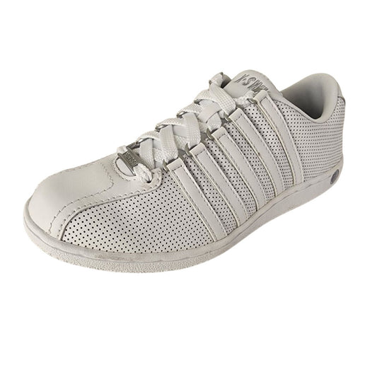 K-Swiss Locarno Sp Boys Shoes Leather Retro Tennis White 81085147 Sneaker SZ 5.5