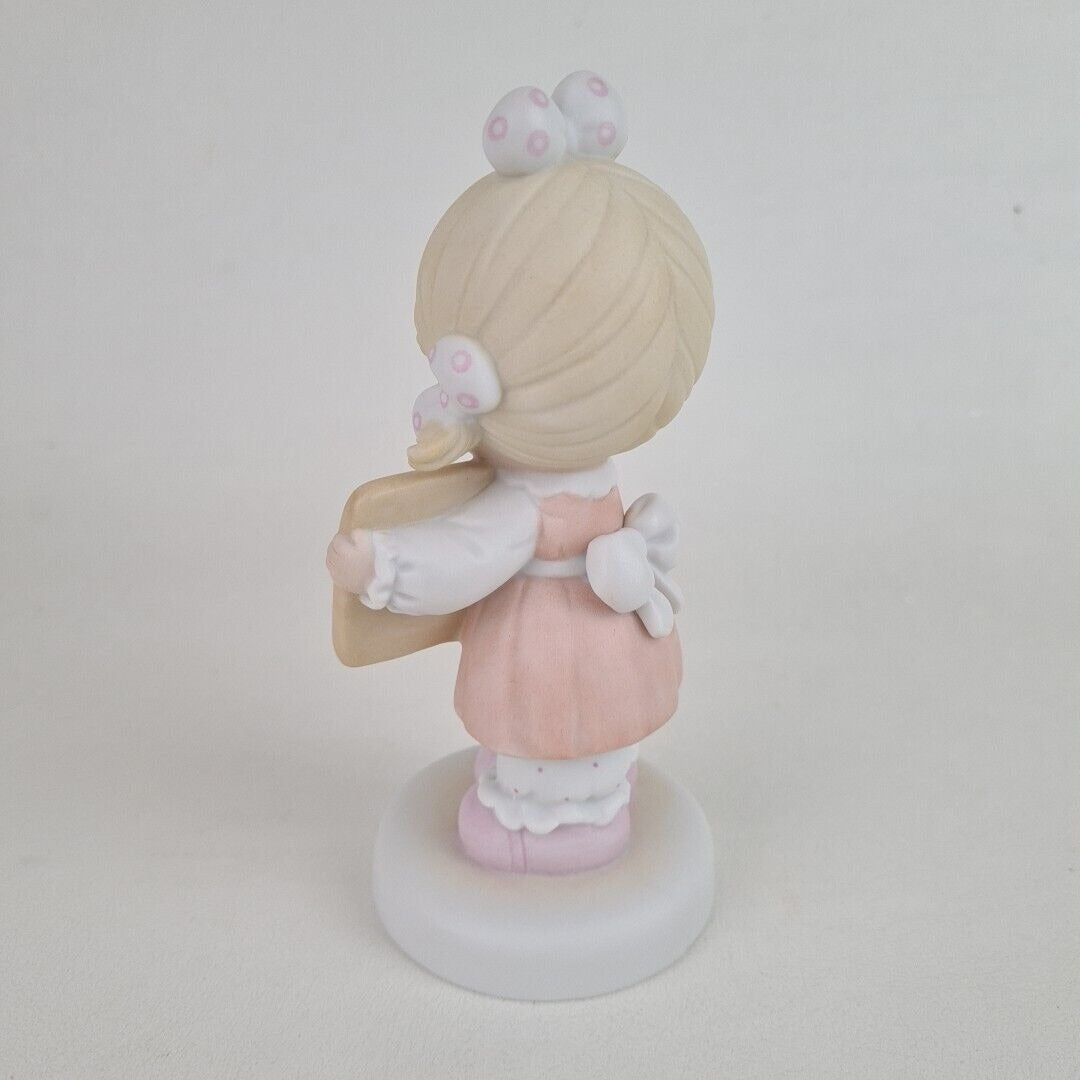 Precious Moments 520861 Sharing Begins In The Heart Porcelain Figurine Vintage