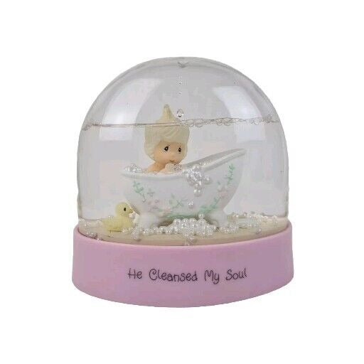 Precious Moments 560286 He Cleansed My Soul Designed Water Dome Figurine Vntg