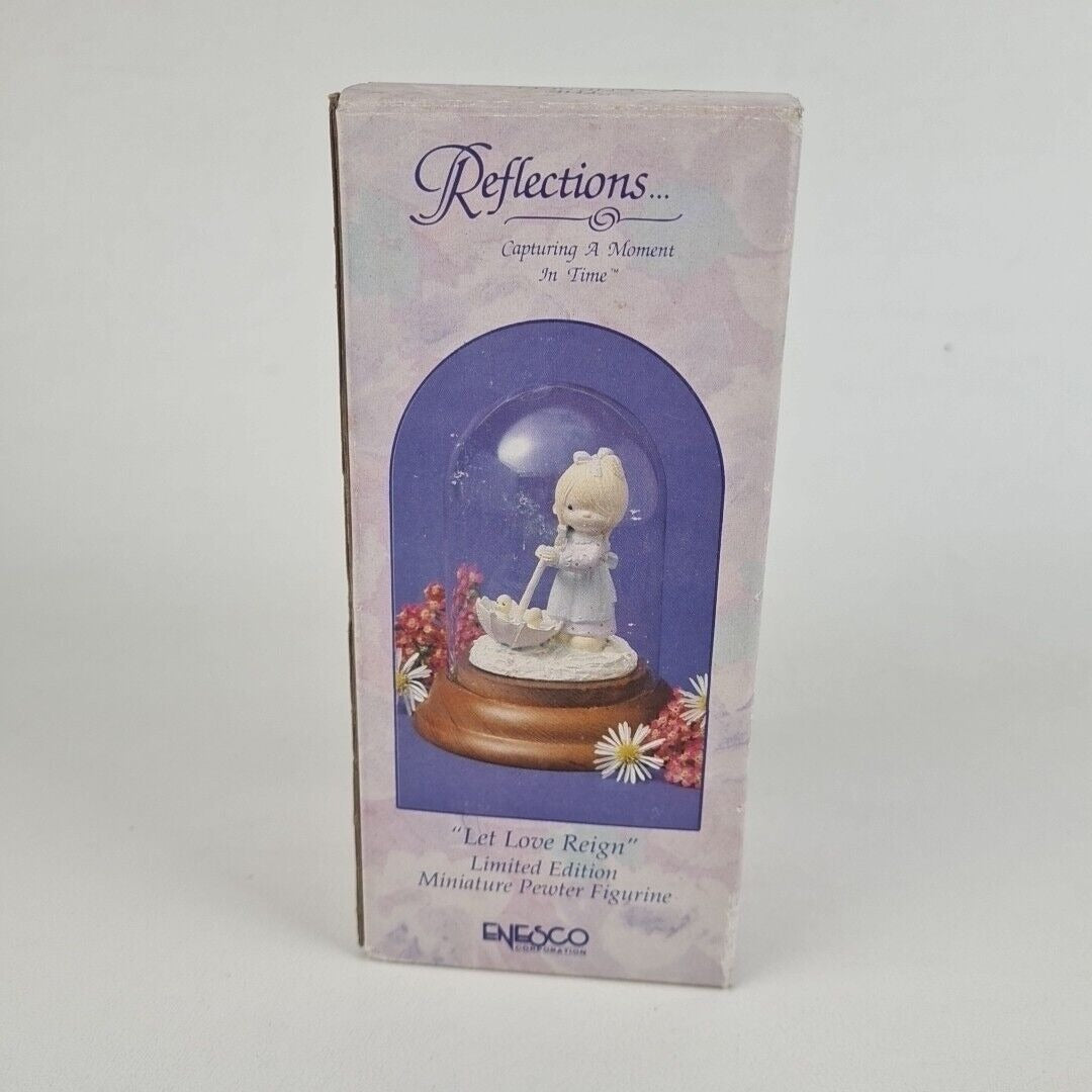 Precious Moments 617458 Let Love Reign Limited Edition Pewter Rare Figurine