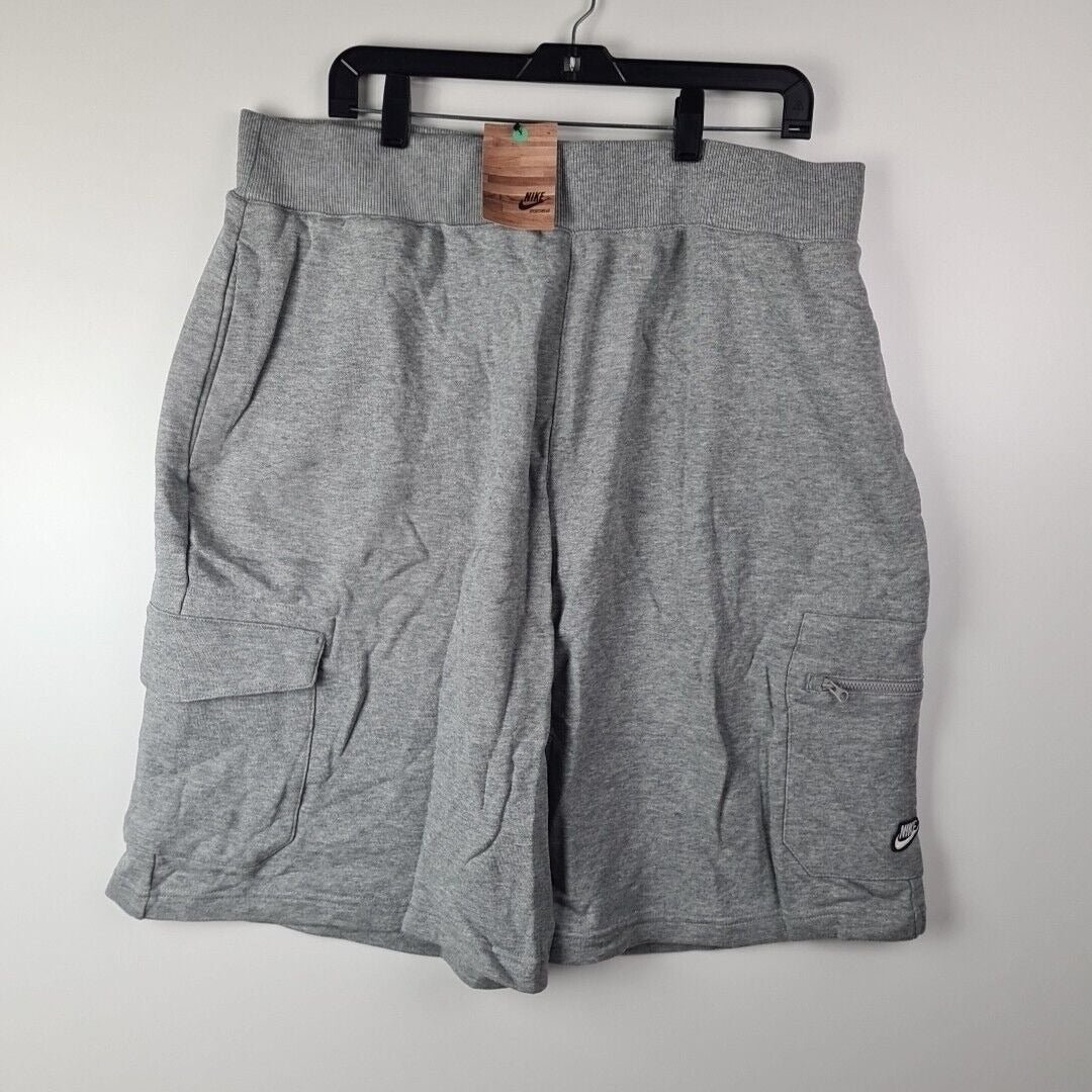 Nike Sportswear 502648 063 Gray Athletic Shorts Grey Men's Casual Size 2XL DS