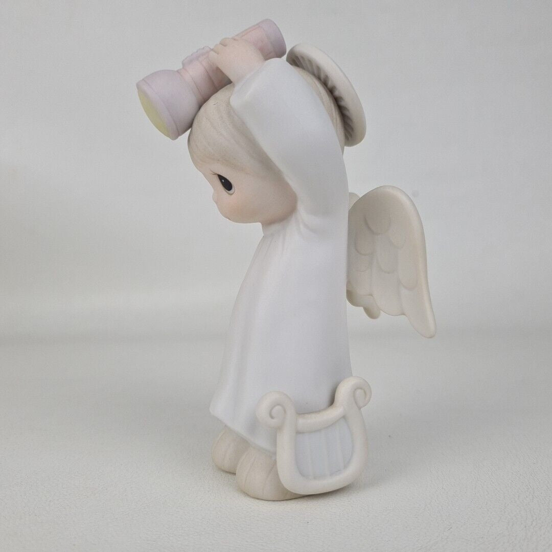 Precious Moments E-5637 The Heavenly Light Nativity Porcelain Figurine Rare