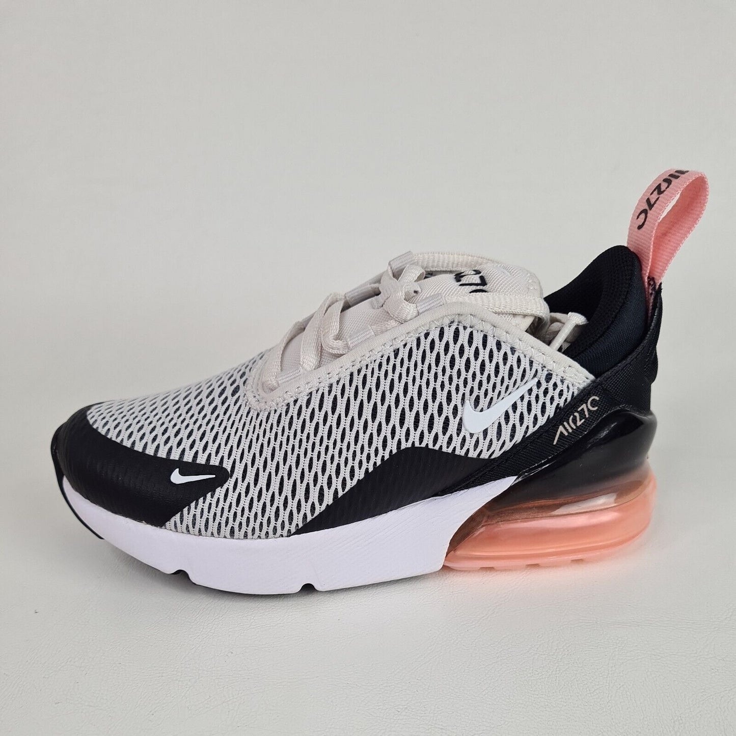 Nike Air Max 270 PS White Black LITTLE KIDS Shoes AO7440 005 Running Size 12 C