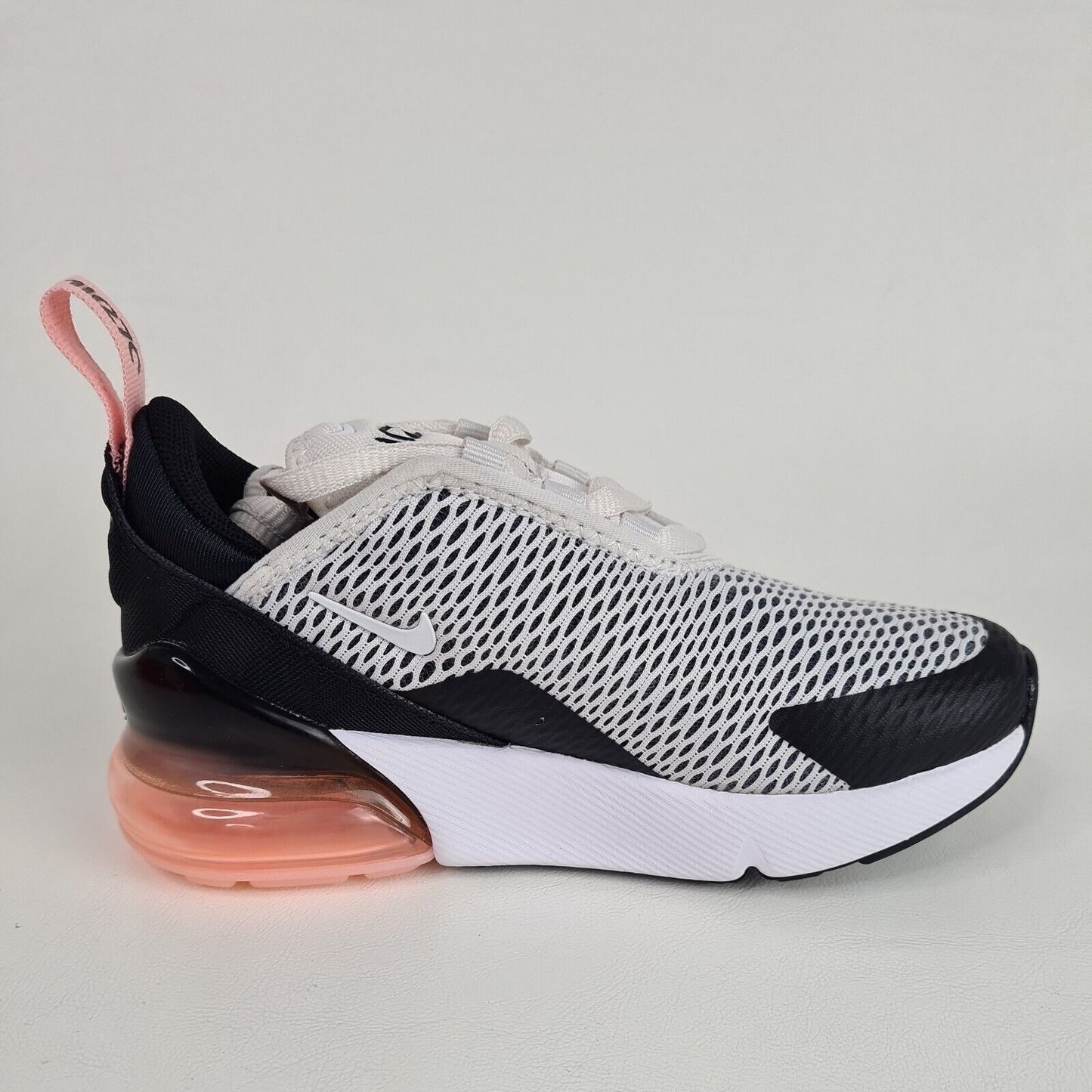 Nike Air Max 270 PS White Black LITTLE KIDS Shoes AO7440 005 Running Size 12 C