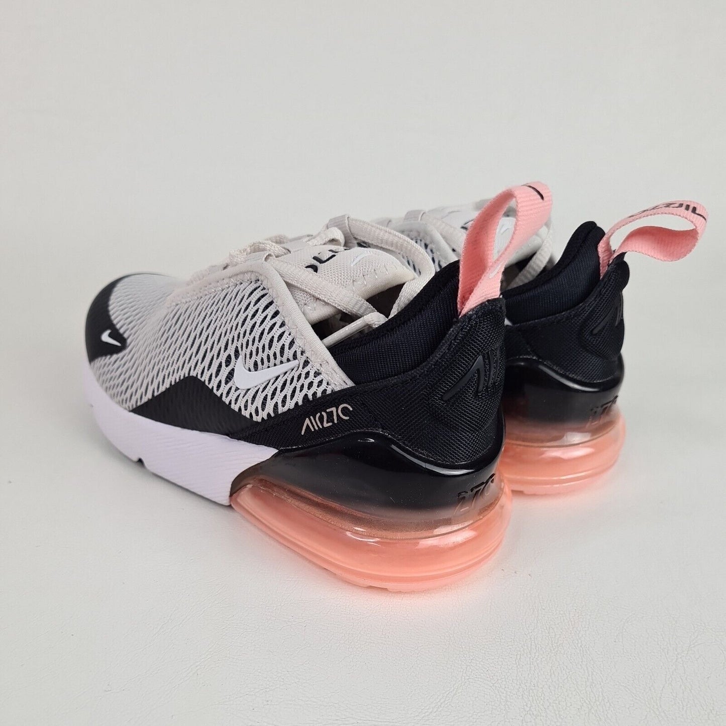 Nike Air Max 270 PS White Black LITTLE KIDS Shoes AO7440 005 Running Size 12 C