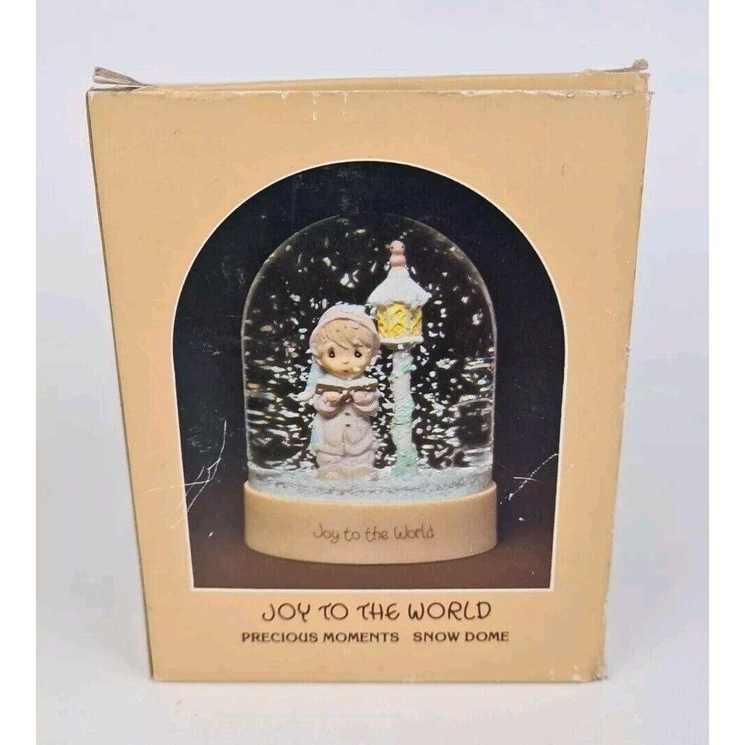 Precious Moments E8767 "Joy To The World" Show Dome Figurine Vintage