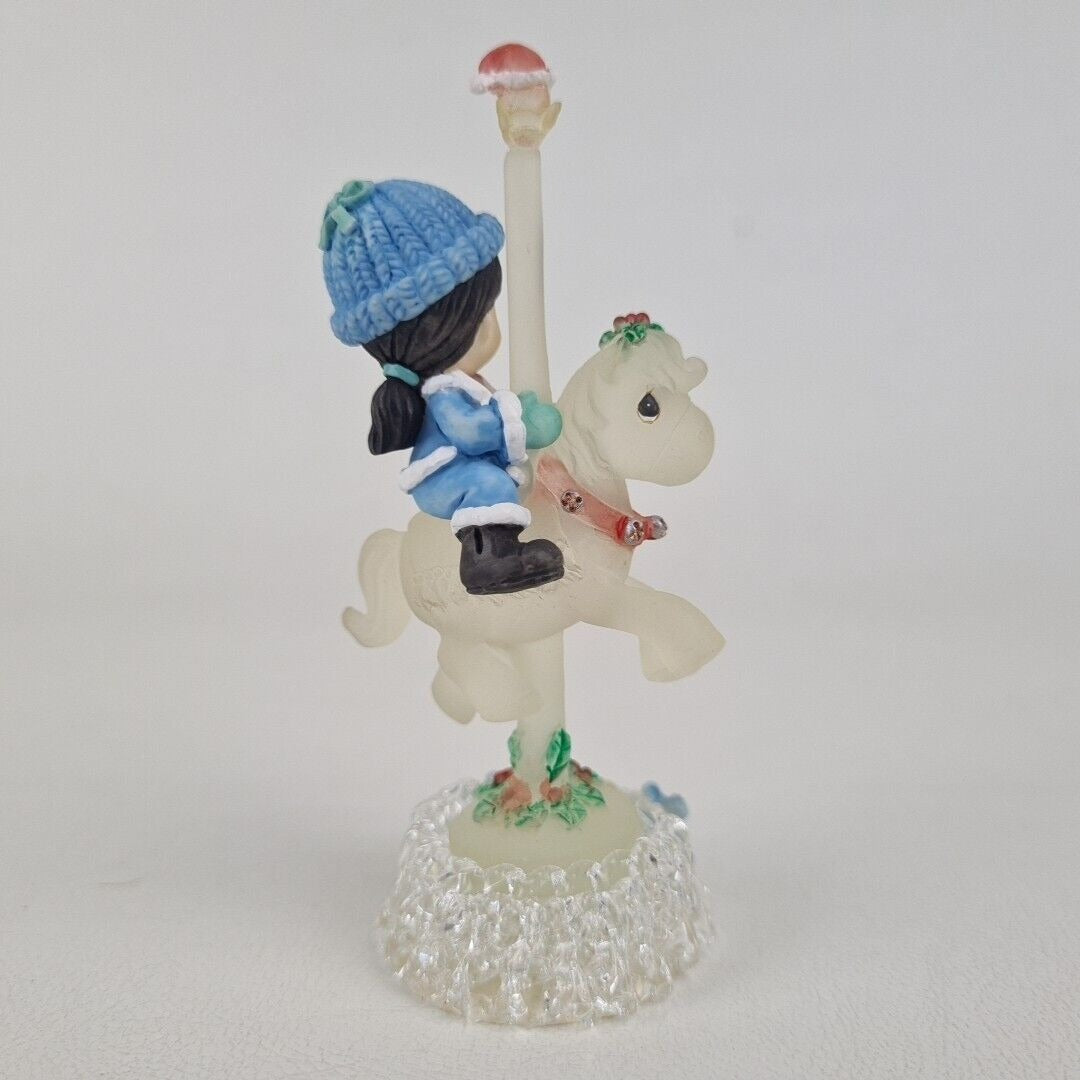 Precious Moments 843717 Carousel Horse Vintage Rare Mini Figurine Winter Song