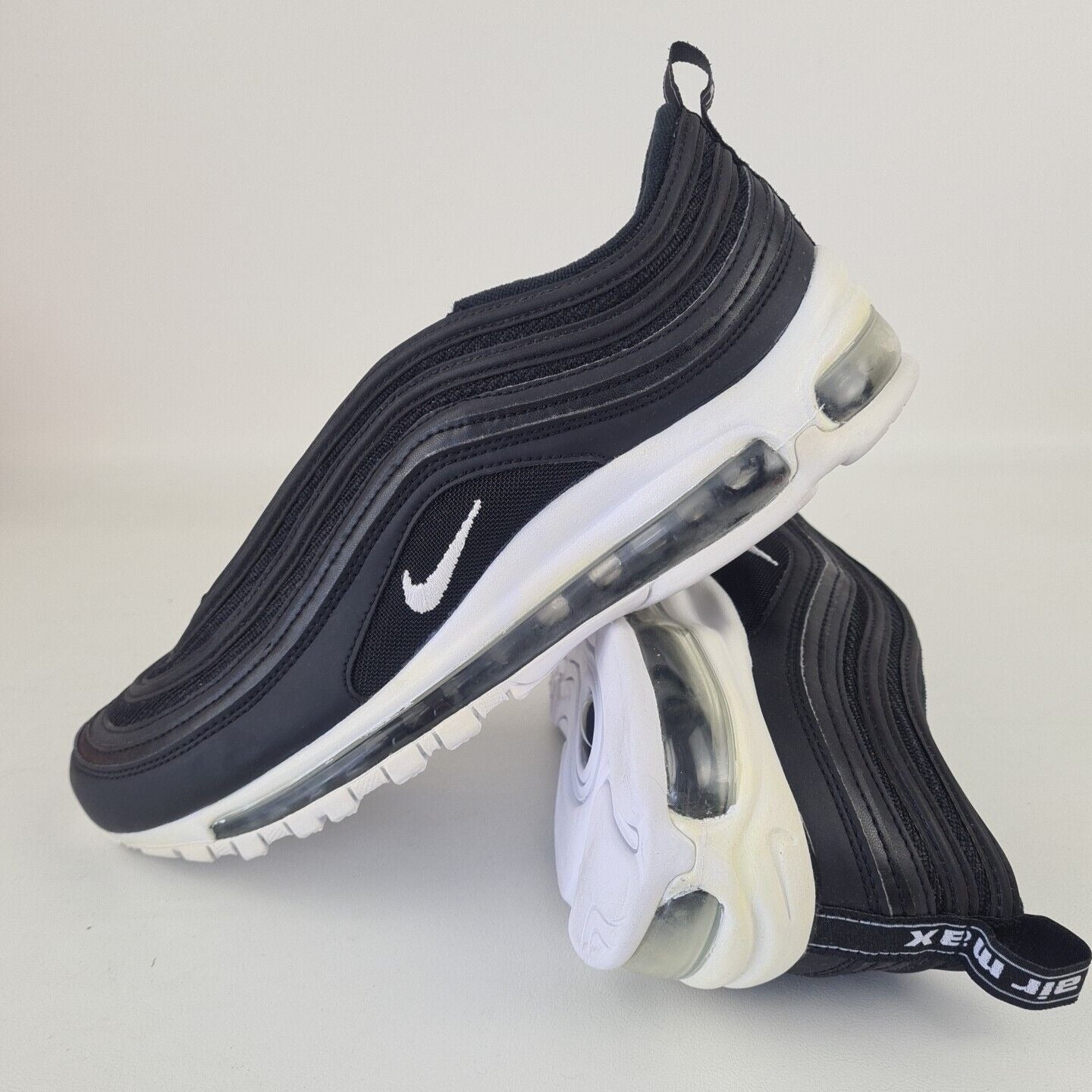 Nike Air Max 97 Black White 921826 001 Men Sneakers Running Shoes Size 9.5