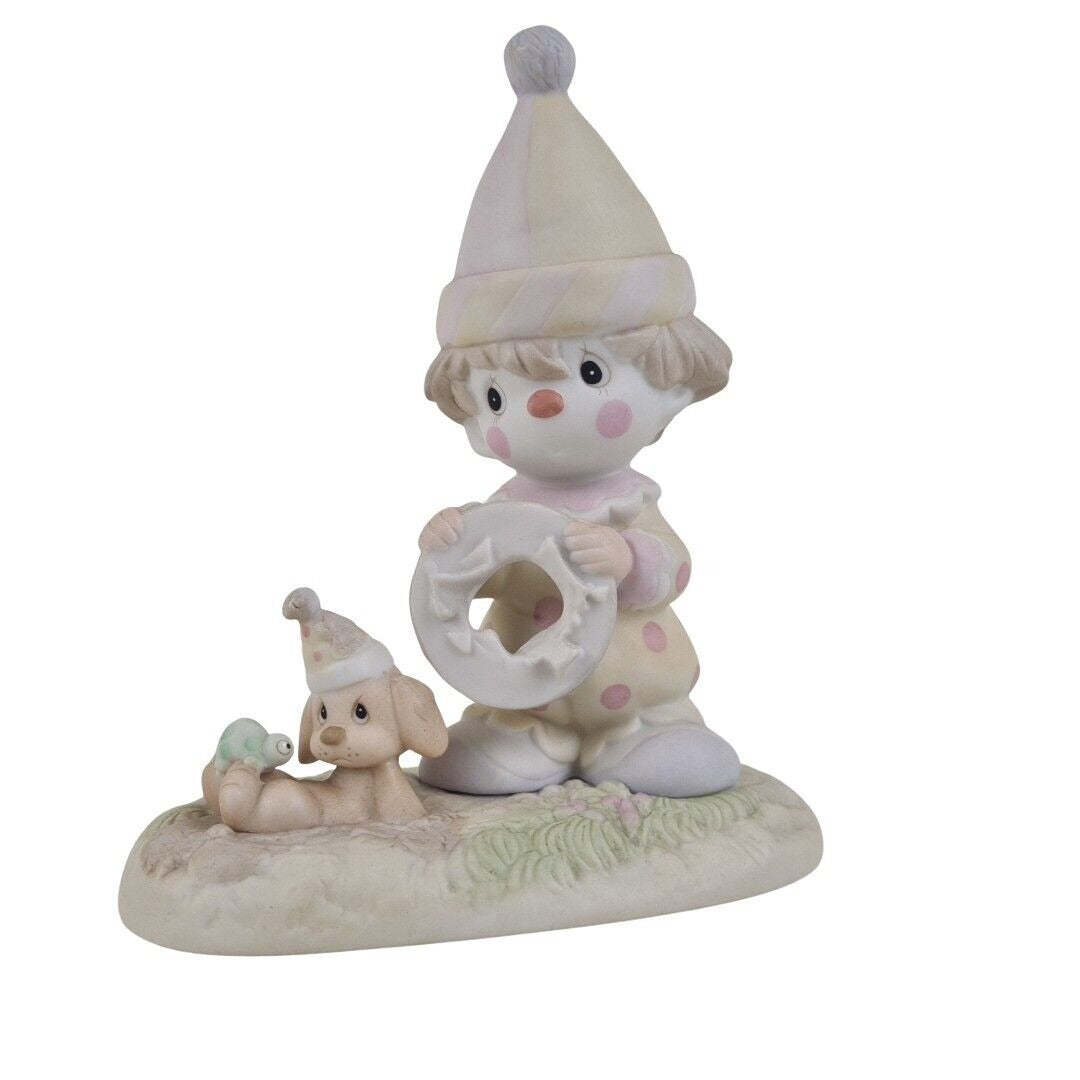 Precious Moments 12467 THE LORD WILL CARRY YOU THROUGH Clown Dog Figurine