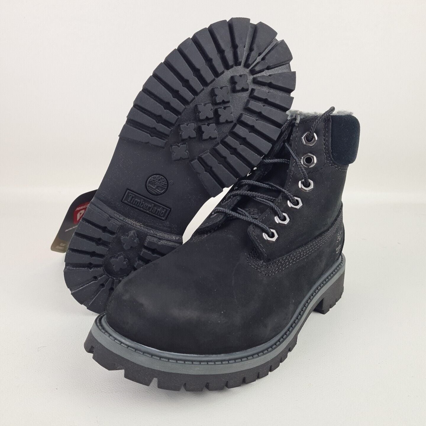 Timberland 6 In Classic TB0A118 Boot Nubuck Black LITTLE KIDS Waterproof SZ 2.5