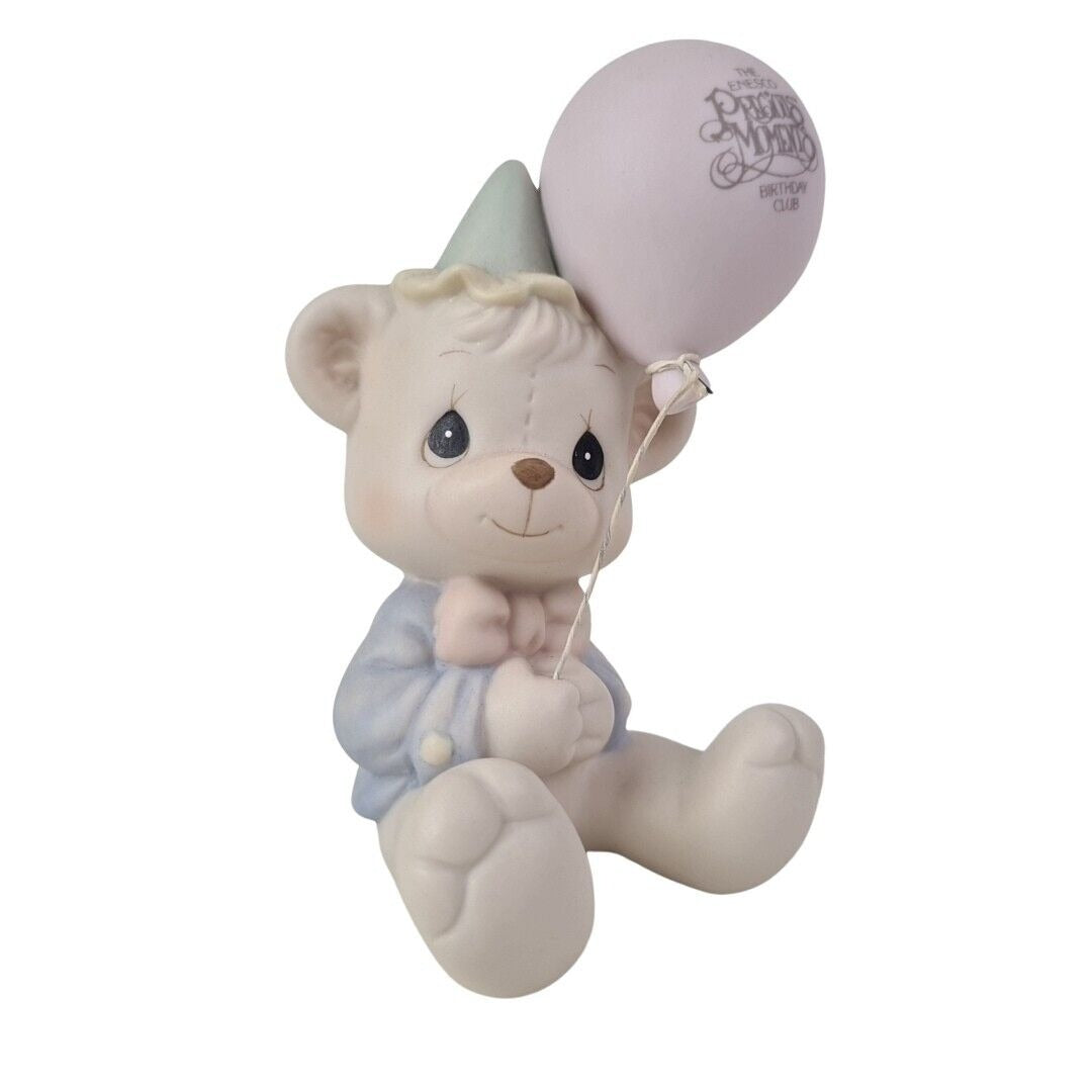 Precious Moments B-0004 Have A Beary Special Birthday Bear Porcelain Figure