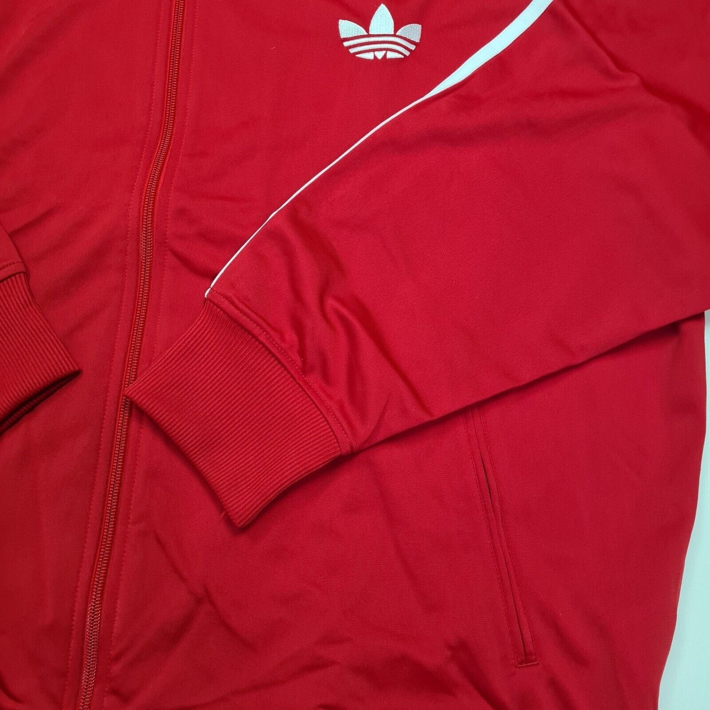 Adidas Adi Firebird Tracktop Men's Red White X46179 Track Jacket Size 2XL