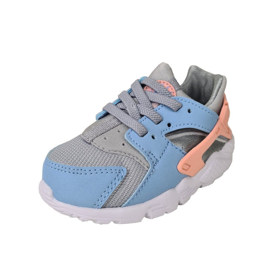 Nike Huarache Run Toddler Wolf Grey Bleached Coral Sneakers 704952 015 Size 6 C