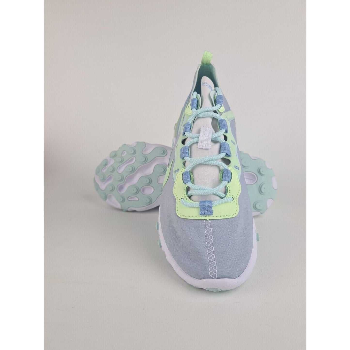 Nike React Element 55 White Grey Sneakers Women Running BQ2728 100 Size 6