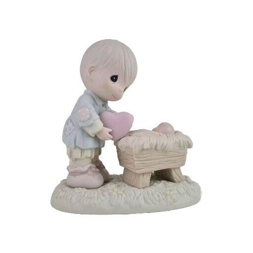 Precious Moments 150088 I'll Give Him My Heart Vintage Porcelain Figurine