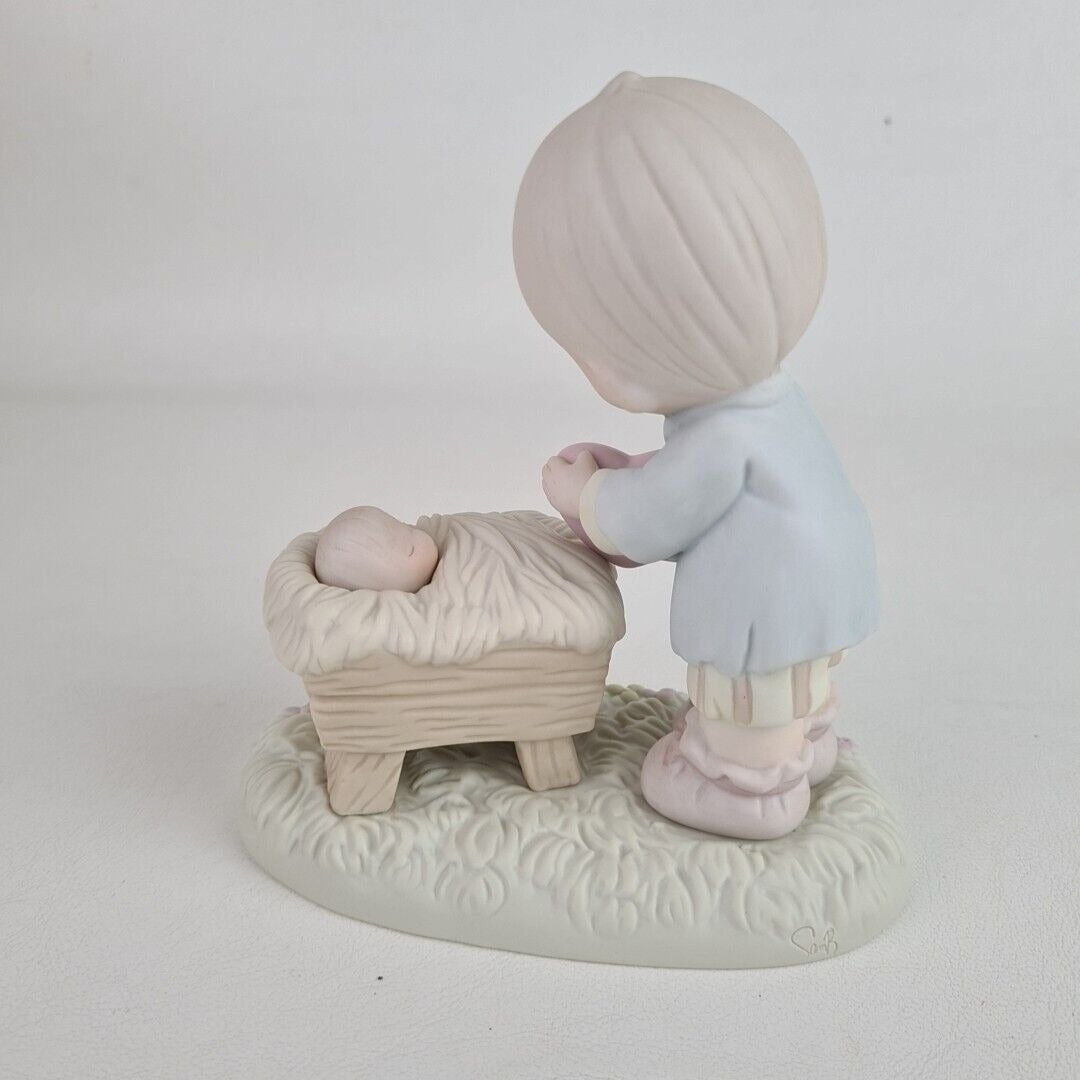 Precious Moments 150088 I'll Give Him My Heart Vintage Porcelain Figurine